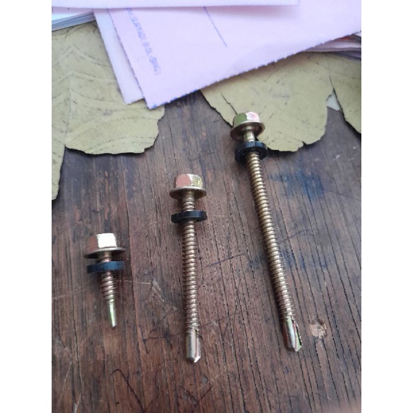 baut ruping sekrup roofing baja 3cm 5cm 7cm