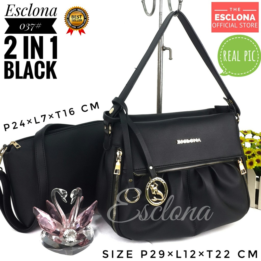 TAS WANITA BATAM 037 ESCLONA TAS TANGAN HANDBAG SELEMPANG WANITA TAS KERJA IMPORT FASHION WANITA S4