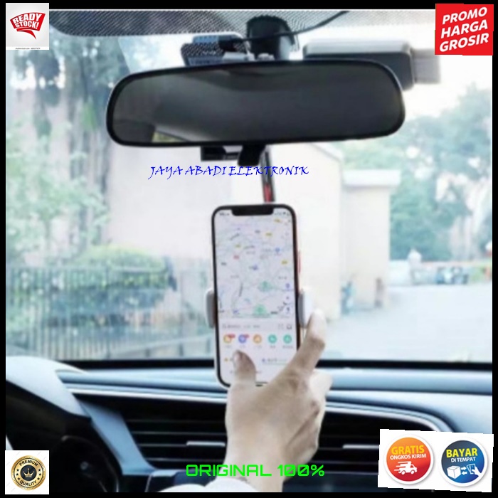 J400 HOLDER MOBIL GPS MIROR KACA JEPIT HANDPHONE JEPITAN PEGANGAN GANTUNGAN SPION MOUNT BREKET BRACKET HANDPHONE STAND MOUNT TIANG MULTI UNIVERSAL STANDING ANTI JATUH BISA BUAT DI BANGKU BELAKANG JUGA BISA SEGALA JENIS MEREK HANDPHONE LEBIH PRAKTIS