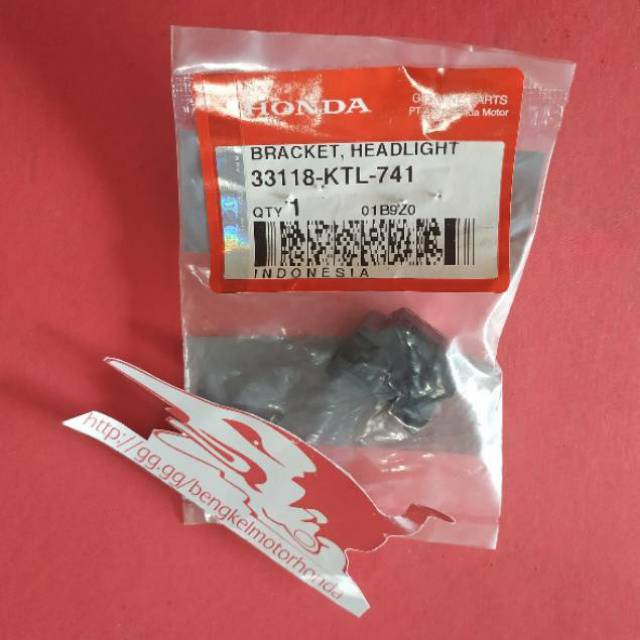 Braket Lampu Depan Supra Fit New Ori AHM 33118-KTL-741