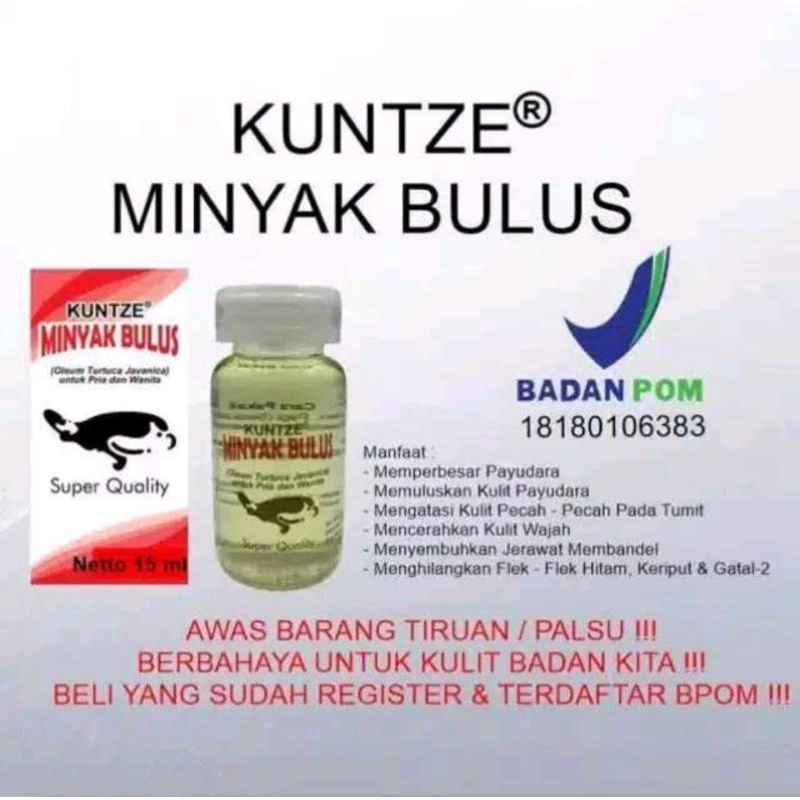 MINYAK BULUS KUNTZE/MINYAK BULUS NORI