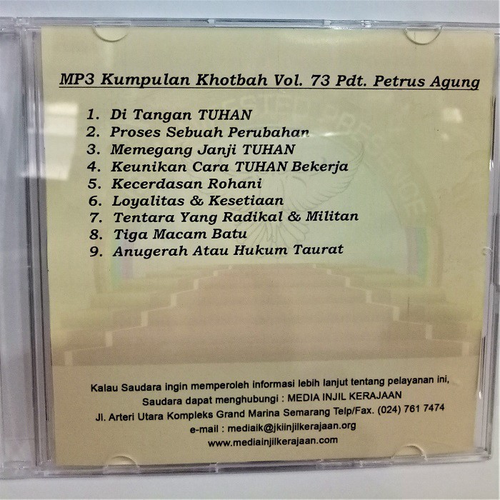 MP3 Kotbah. Petrus Agung Purnomo. Vol 73. Kumpulan Kotbah Kristen. Kotbah Kristen. Kumpulan Kotbah