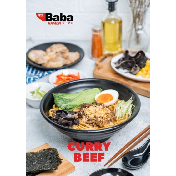 

Curry Beef Ramen Kari Daging Baba Ramen