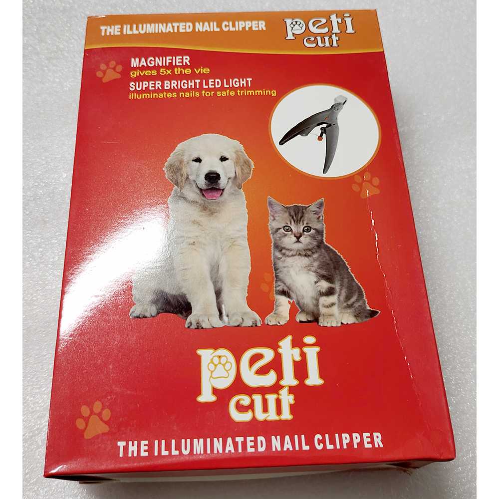 Gunting Kuku Anjing Kucing LED Pet Nail Toe Claw Clipper