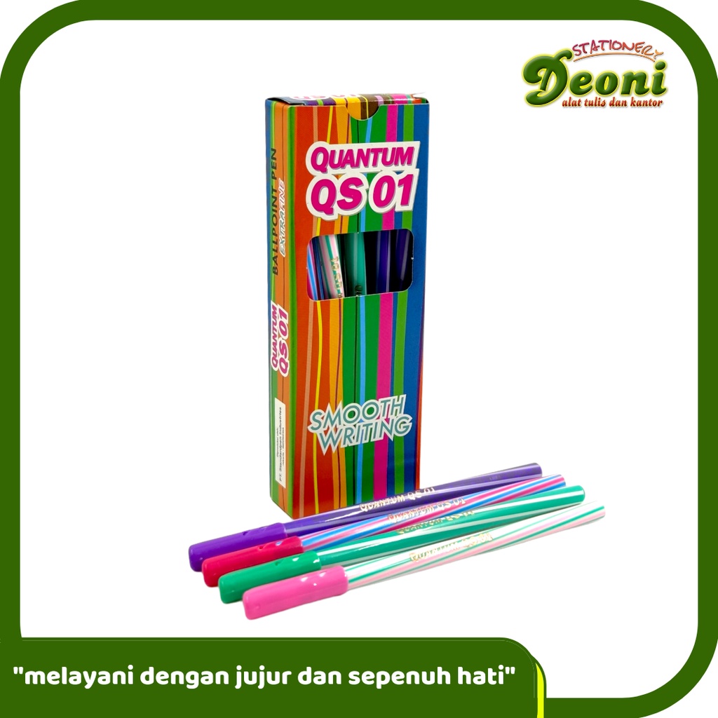 

QUANTUM QS 01 Standard Pen Pulpen Pena Ball Pen 0.7mm Hitam