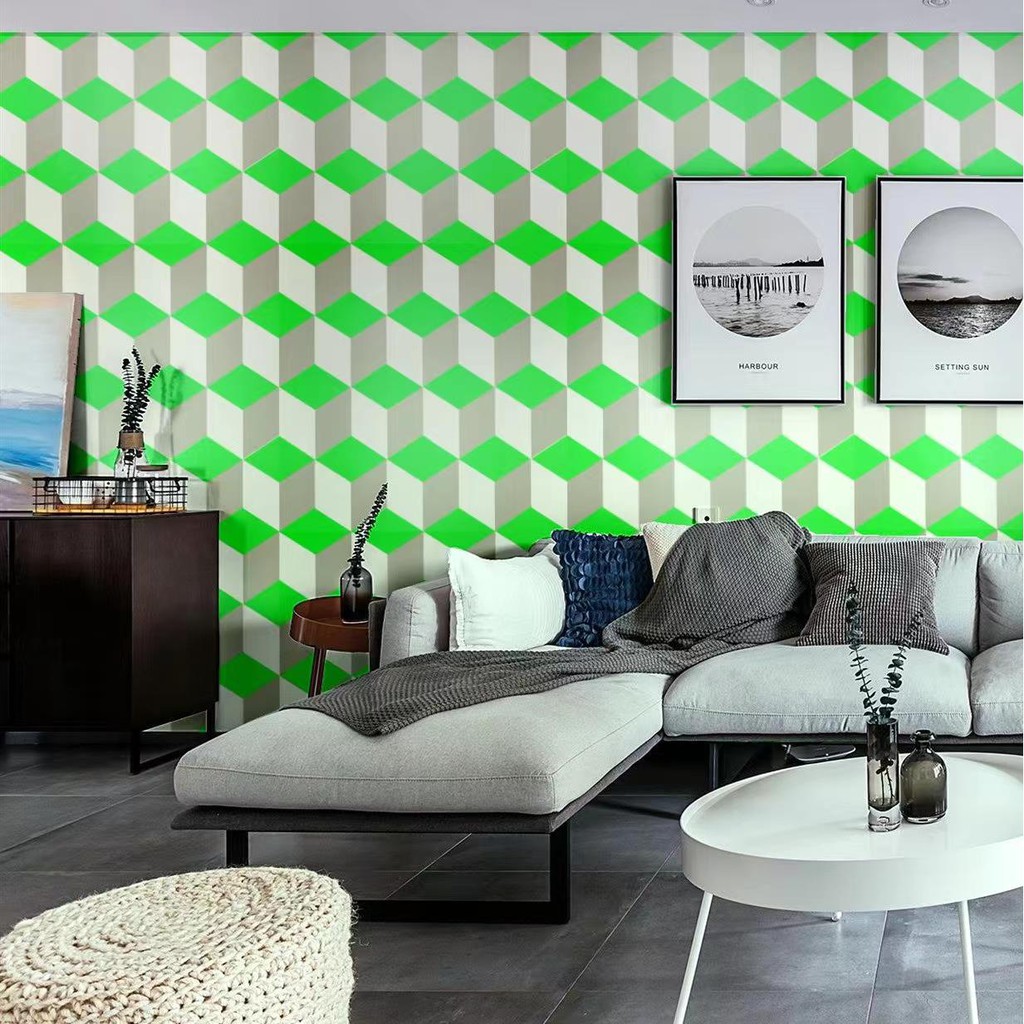 Wallpaper Sticker Dinding KUBUS 3D