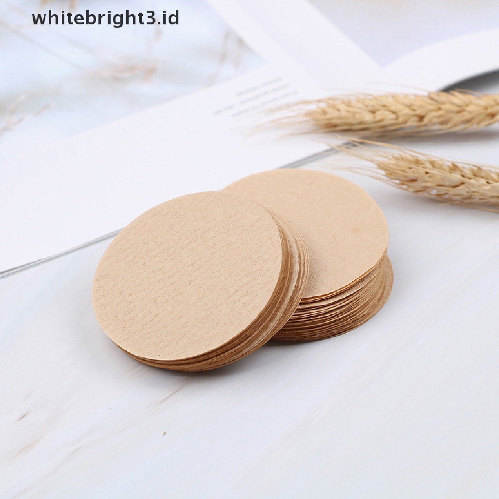 (whitebright3.id) 100pcs / Pak Kertas Filter Pembuat Kopi Pengganti Untuk Aeropress