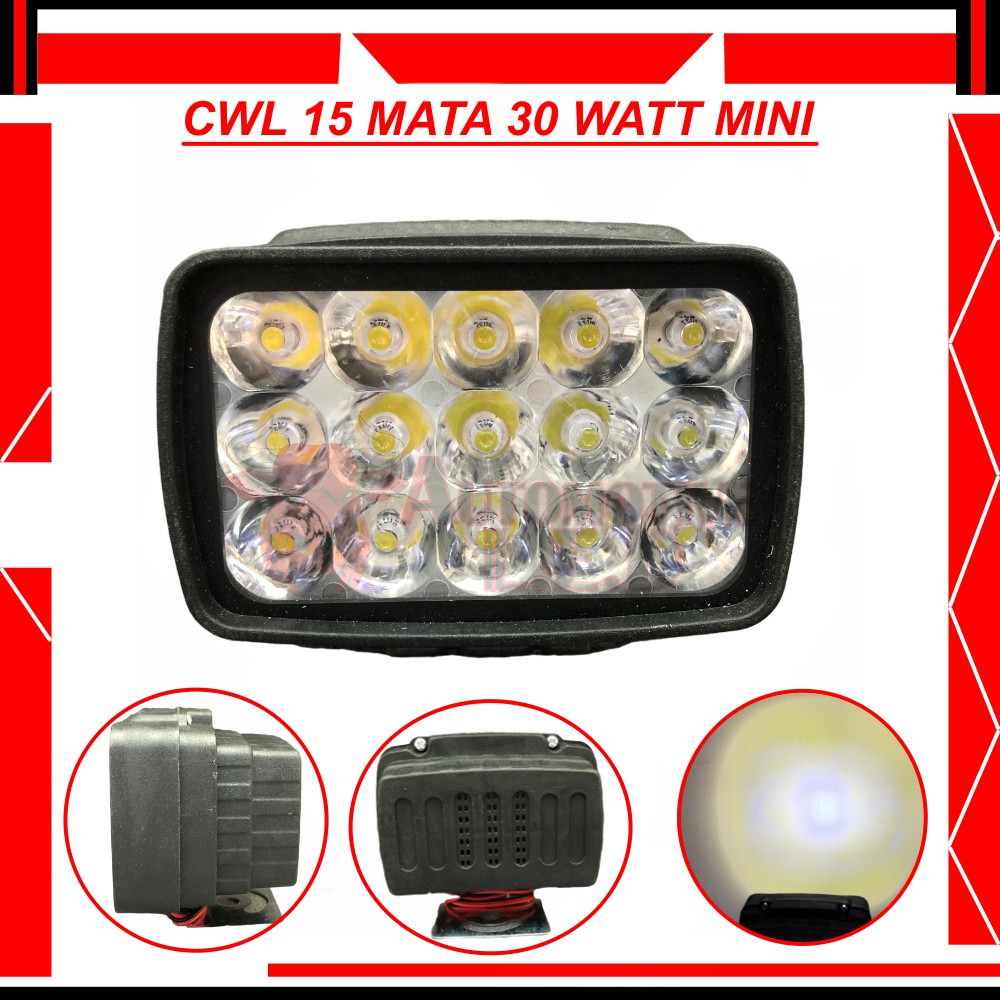 ORIGINAL LAMPU TEMBAK 15 MATA LED 30 WATT | LAMPU SOROT 15 LED 30 WATT | CWL 15 MATA LED TERANG