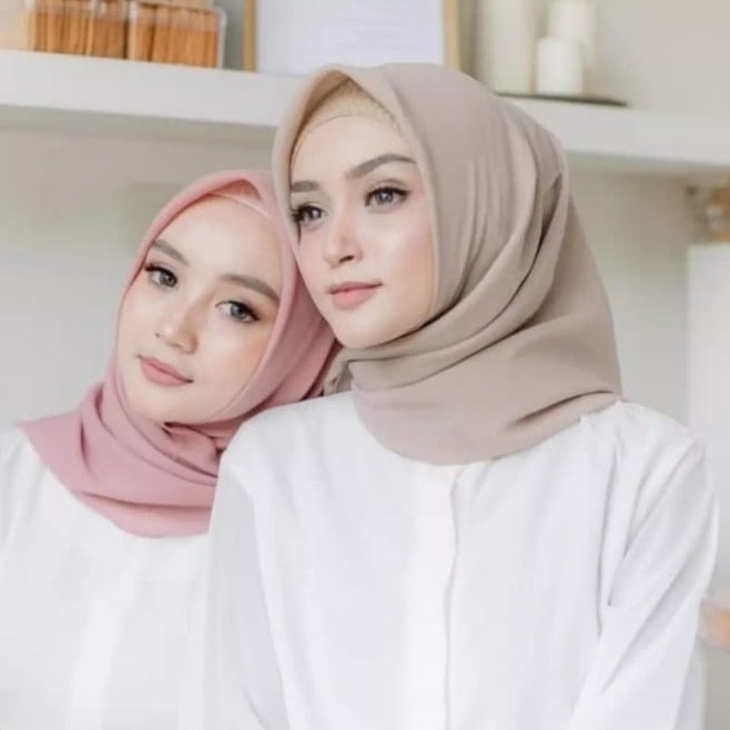 Hijab Segi 4 Paris Premium Quality Part 2 / Segi Empat Polos / Ciput