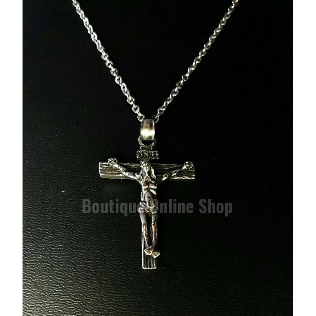Kalung Tuhan Yesus Disalibkan Titanium