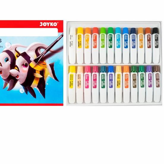 

♡ Joyko TITI 24 Acrylic Colors / Cat Akrilik 24 Warna AC-12ML-24 ➤