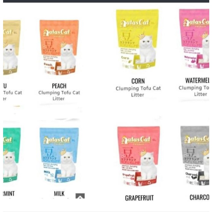Pasir kucing Aatas tofu cat Star Seller Termurah