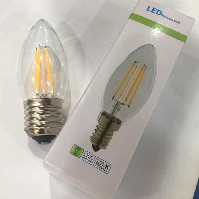 BOHLAM FILAMEN LED E27 KUNING/PUTIH