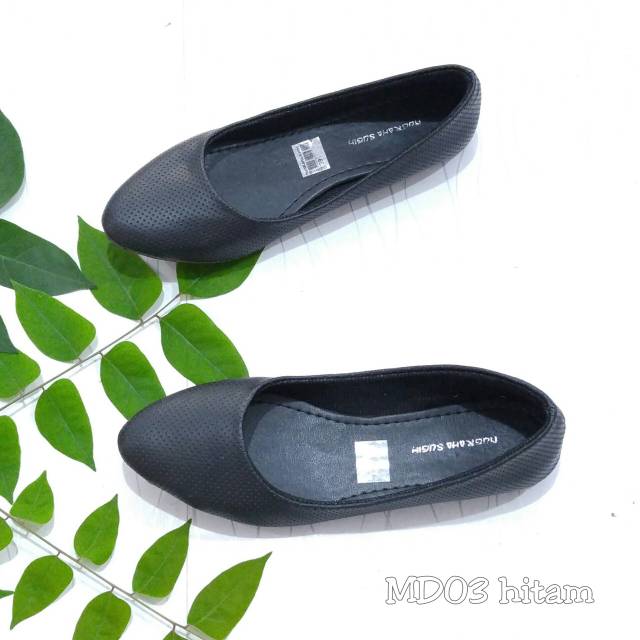 Borneo Sepatu Flat Ballerina Flatshoes Wanita Motif Dot MD03