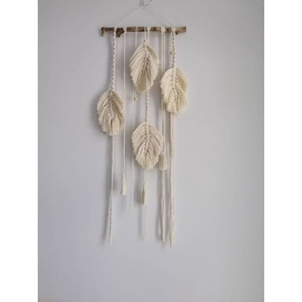 READY STOK) macrame hiasan daun mix / macrame wall hanging (HD 032)