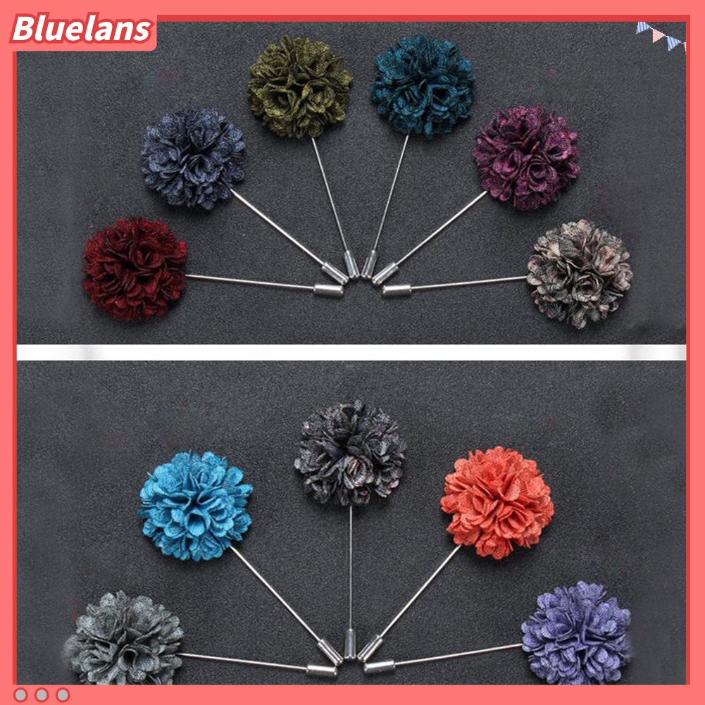 Bluelans Men’s Suit Tuxedo Flower Lapel Stick Pin Brooch Wedding Party Prom Accessory