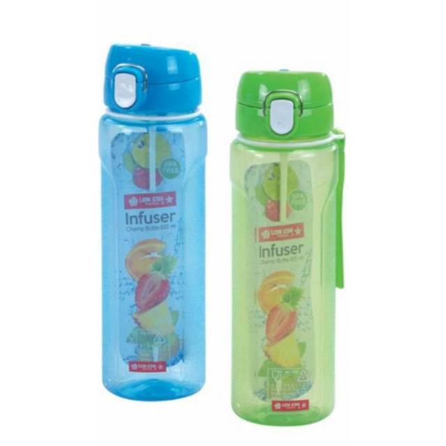Botol Minum Plastik Infuser Champ Bottle 820 ml Lion Star