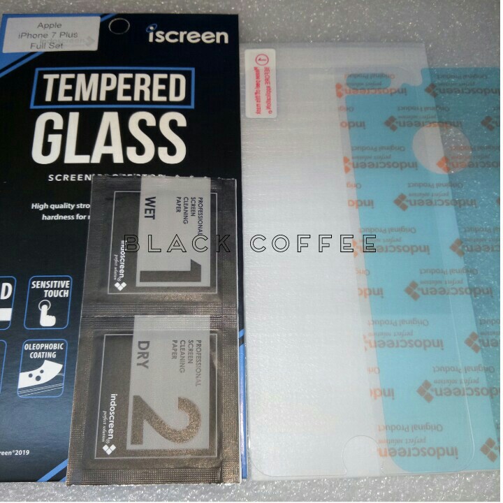 Tempered glass iPhone 7/8 plus tempered glass iScreen bening