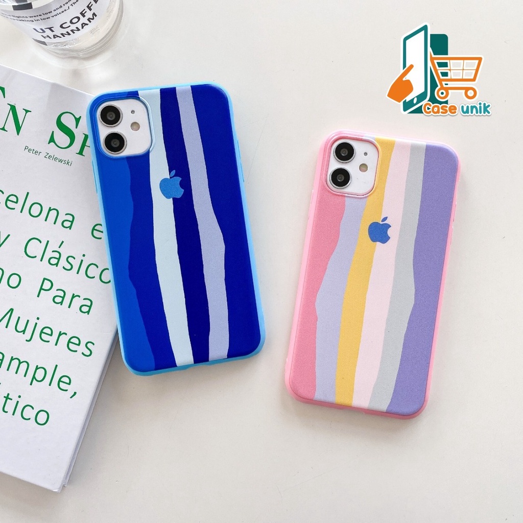 SS046 CASE RAINBOW IPHONE 6 6+ 7 7+ 8 8+ X XR XS MAX 11 PROMAX 12 MINI CS4001