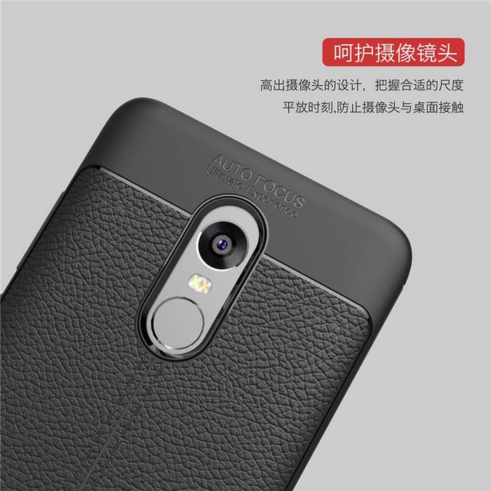 Case Softcase Leather Auto Focus For Xiaomi Redmi Note 4X Autofocus Original