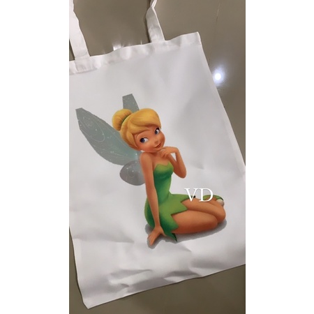 tas kanvas custom / totebag frozen cute / tote bag custom disney / tas princess / frozen bag