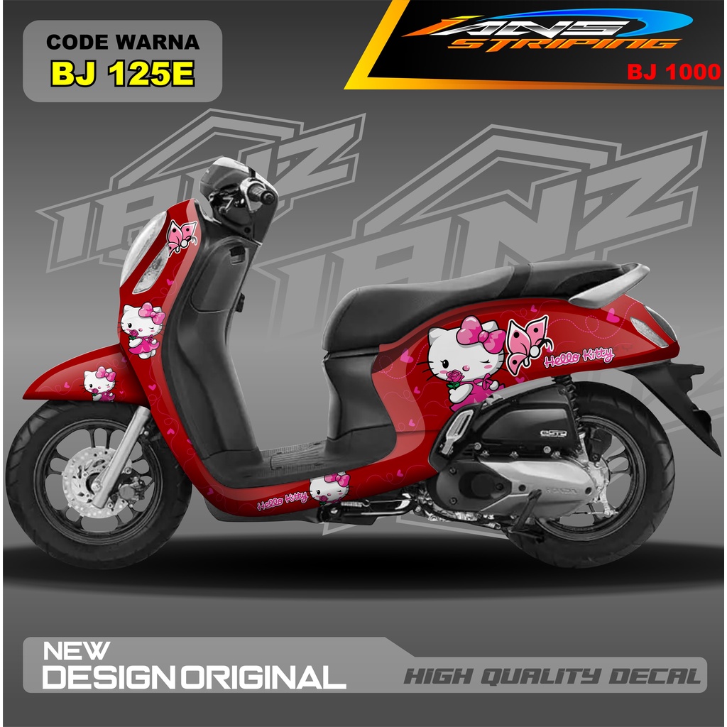 DECAL STIKER HONDA SCOOPY FULL BODY / STICKER VARIASI SCOOPY TERBARU  / STICKER SCOOPY