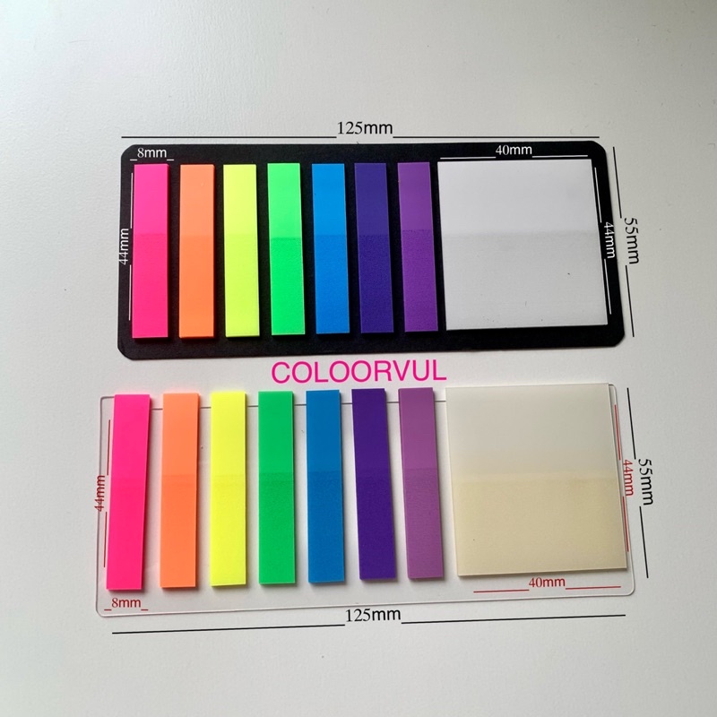 [BISA COD] 2in1 Sticky Notes Transparant / Post It / Index Mark-6