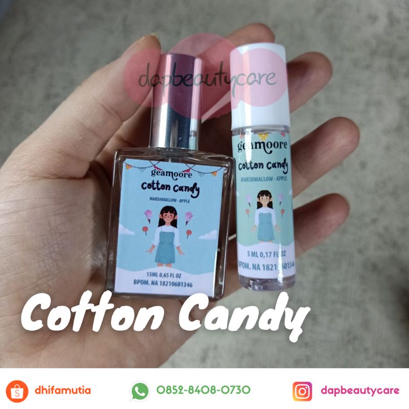 READY‼️ GEAMOORE ADDICTED SERIES 5ML 15ML/ PARFUM GEAMOORE ADDICTED SERIES ROLL ON SPRAY-Cotton Candy
