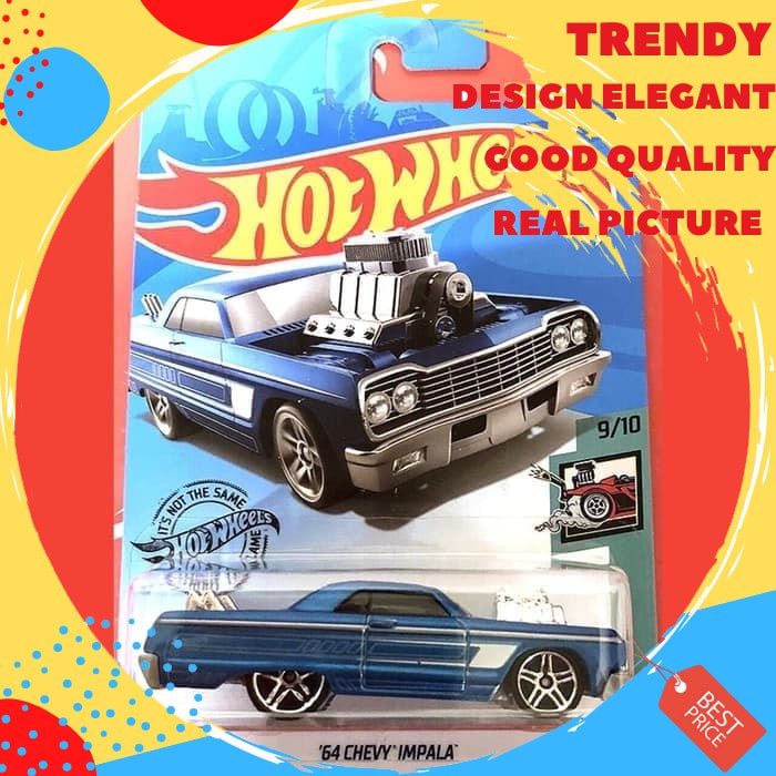 Hot Wheels 64 Chevy Impala Tooned. Mainan Anak Die Cast Mobil SS181