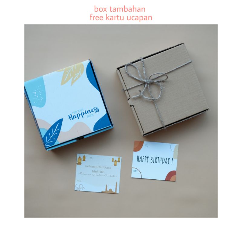 Box kado / Box hampers / tambahan box kardus /