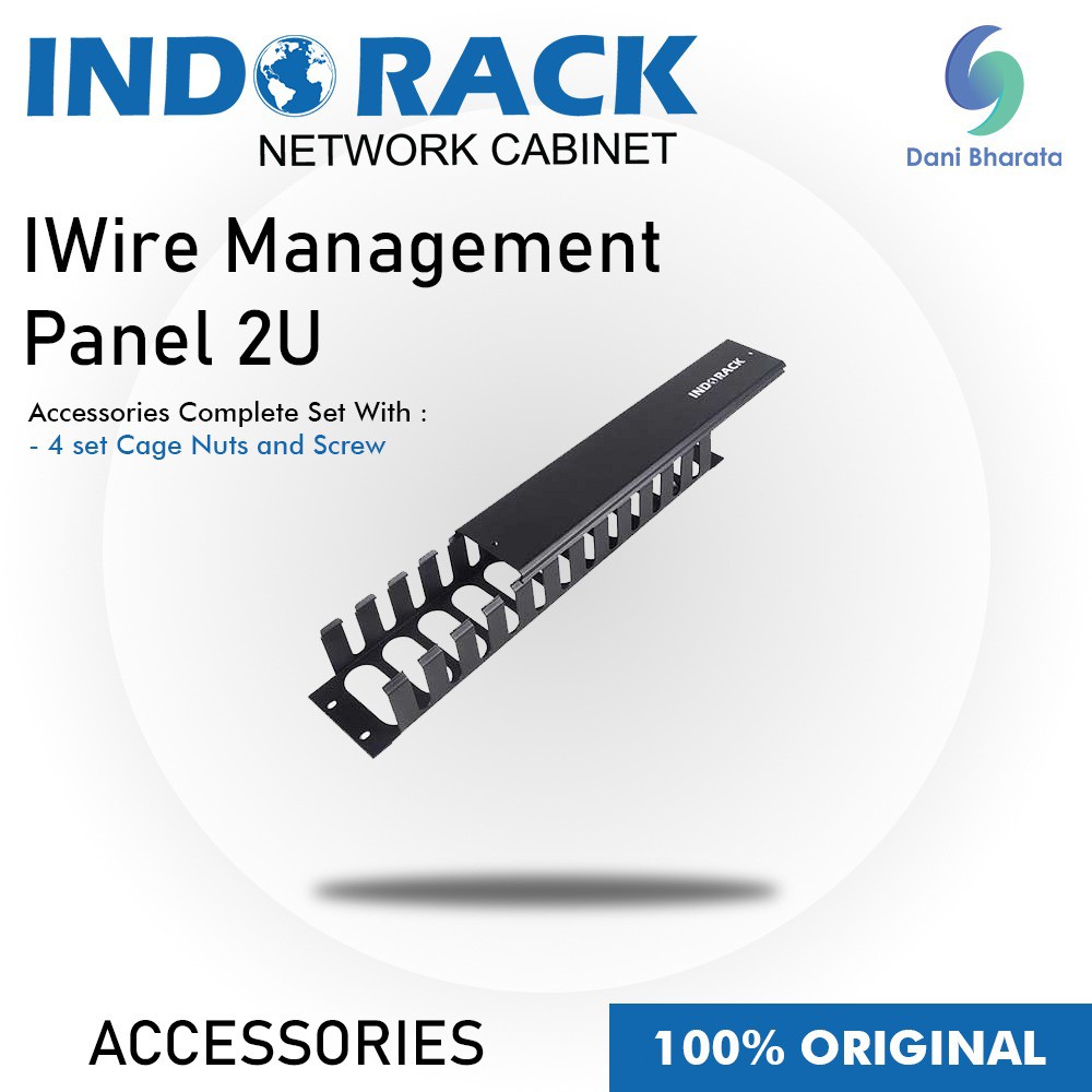 Indorack Wire Management Panel 2U