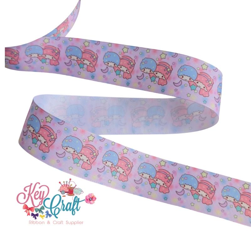 

Pita grossgrain motif Twinstars 02 size 3,8cm