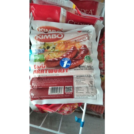 

Sosis Kimbo Bratwurst panjang isi 7