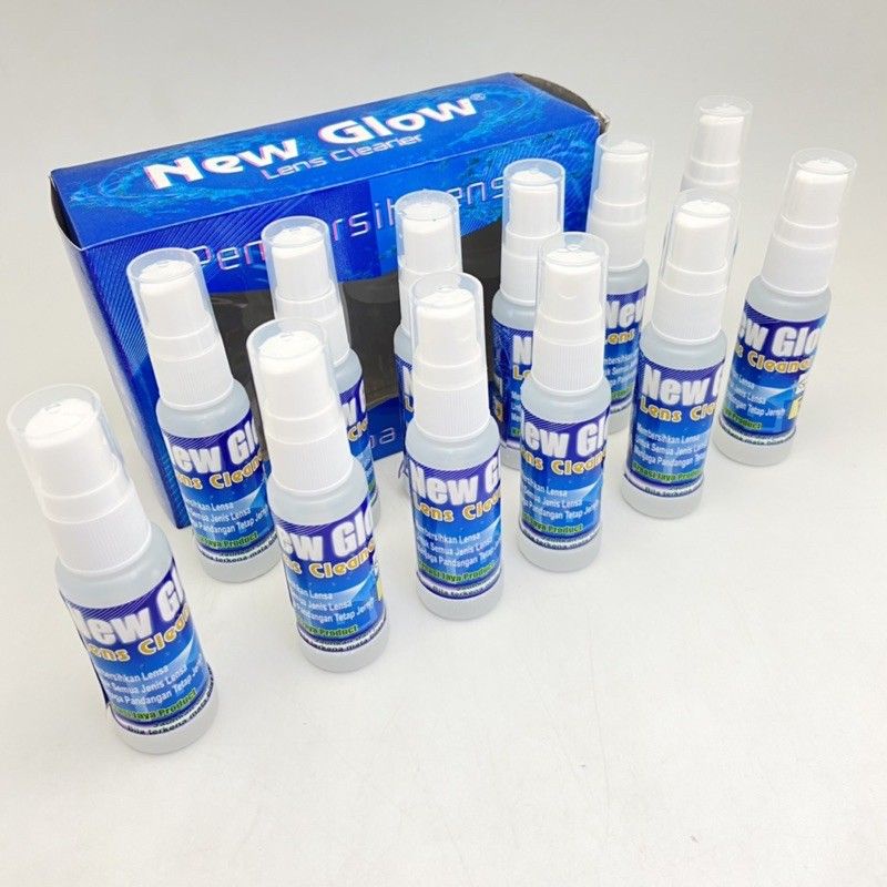 LENS CLEANER NEW GLOW Spray / Cairan Pembersih Kacamata