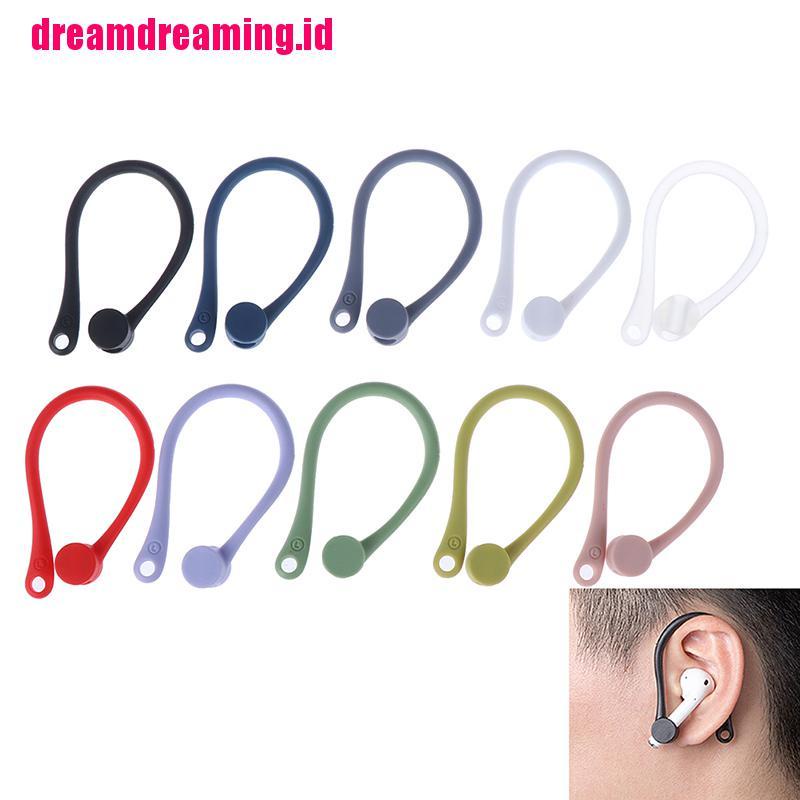 Dreamdreaming 1 Pasang Strap Silikon Anti Hilang Holder Earphone Kait Telinga