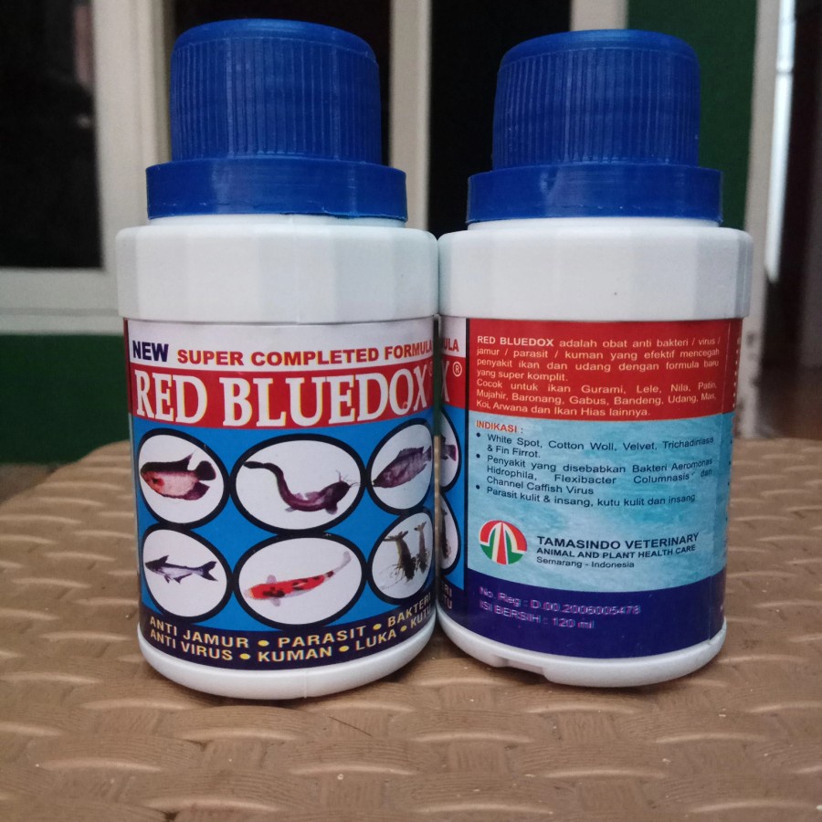 RED BLUEDOX 120 ml - Obat Ikan Anti Jamur, Bakteri, Kuman, Parasit