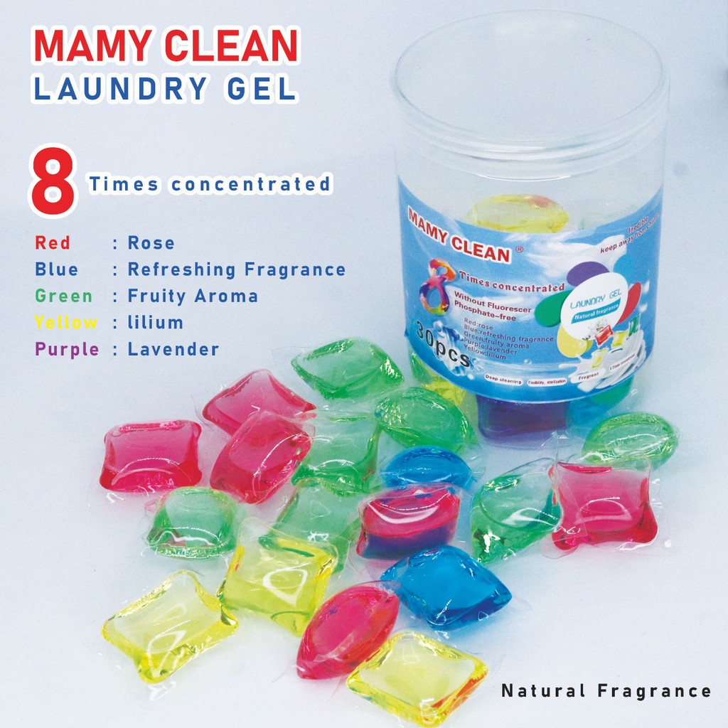 Jual DETERGEN GEL / MAMY CLEAN/ LAUNDRY GEL BALL ISI 30 PCS DAN 50 PCS