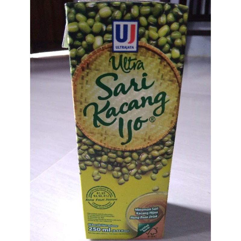 

SARI KACANG IJO ULTRA JAYA 250ML MINUMAN SEHAT