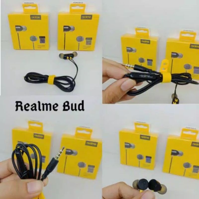 Headset Earphone Realme Buds Earphone Realme Super Mega Bass