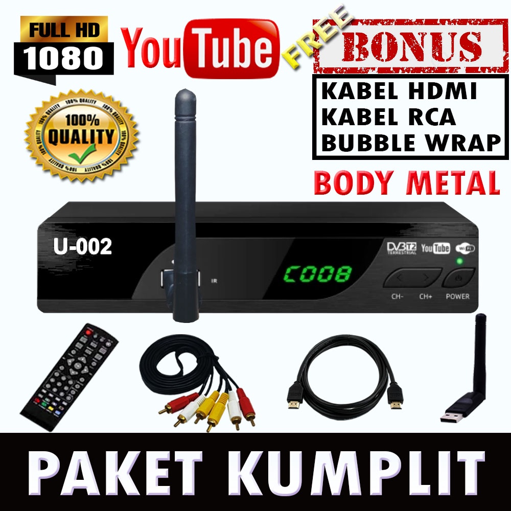 STB DVB DVBT DVB-T2 DVB T2 SET TOP BOX SETOP BOX BOK TV DIGITAL PENERIMA SIARAN TV DIGITAL