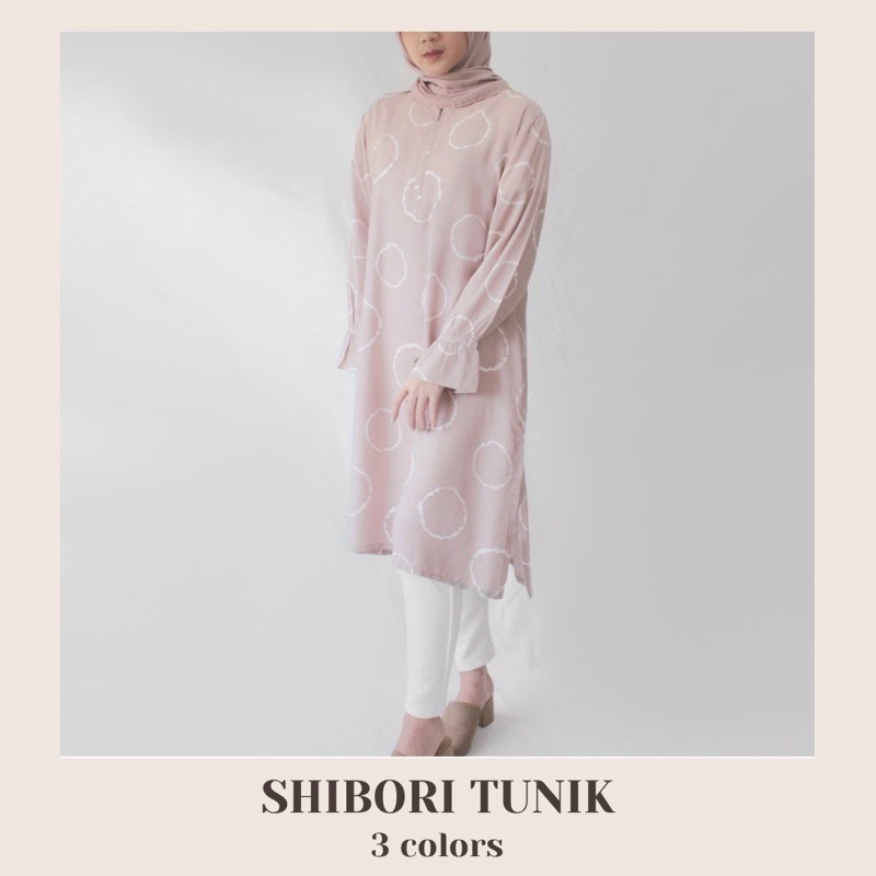 SHIBORI MOTIF TUNIK PANJANG