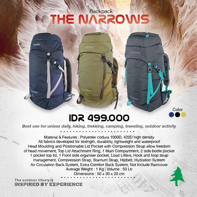 TAS CONSINA THE NAROOWS - BACKPACK CONSINA - TAS PUNGGUNG 40 L