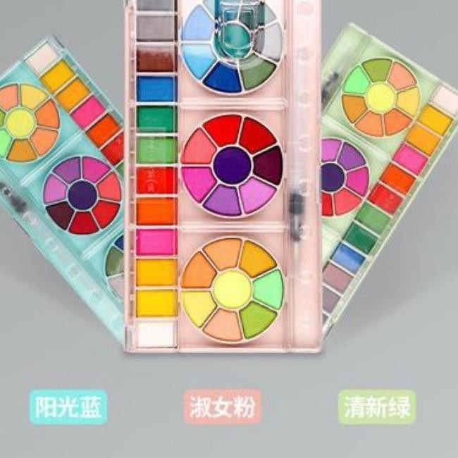 

F@stS R3spon.giorgione watercolor cake 36clr w/waterbrush rakM31