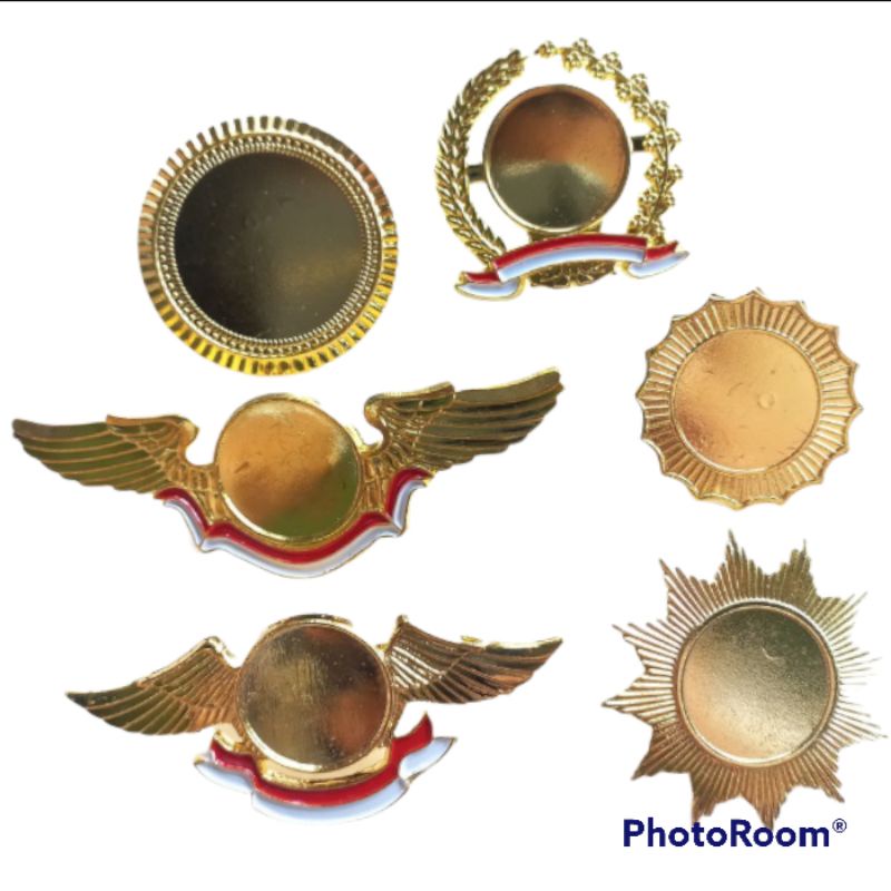 Pin KOSONG TANPA LOGO MINIMAL 5PCS