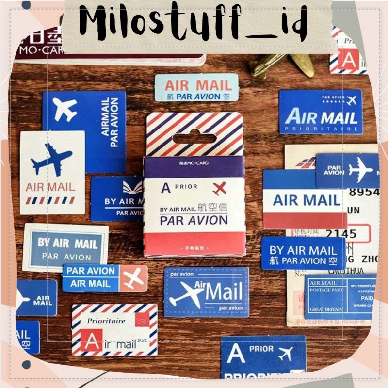 

[MILOSTUFF_ID] 45 Pcs Sticker Deco Motif Surat Untuk Jurnal DIY Scrapbook--MS0152