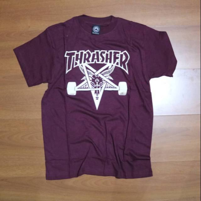 KAOS THRASHER SKATEGOAT KAOS PRIA WANITA
