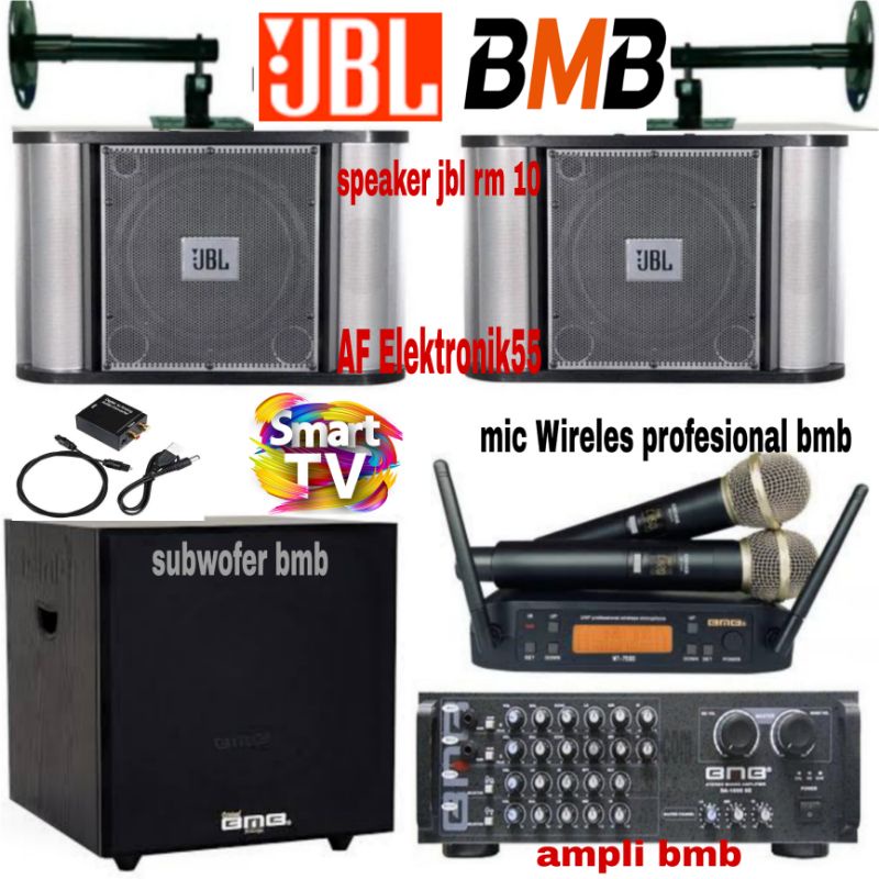 Jual Paket Sound System Karaoke Set JBL + Ampli BMB Original | Shopee ...