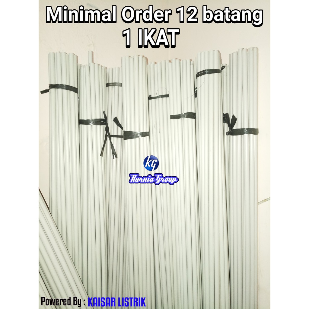 Peralon Listrik 5/8 inc PVC Panjang 1.8m Untuk Instalasi Listrik Rumah Bkn Pralon Wavin Vinilon