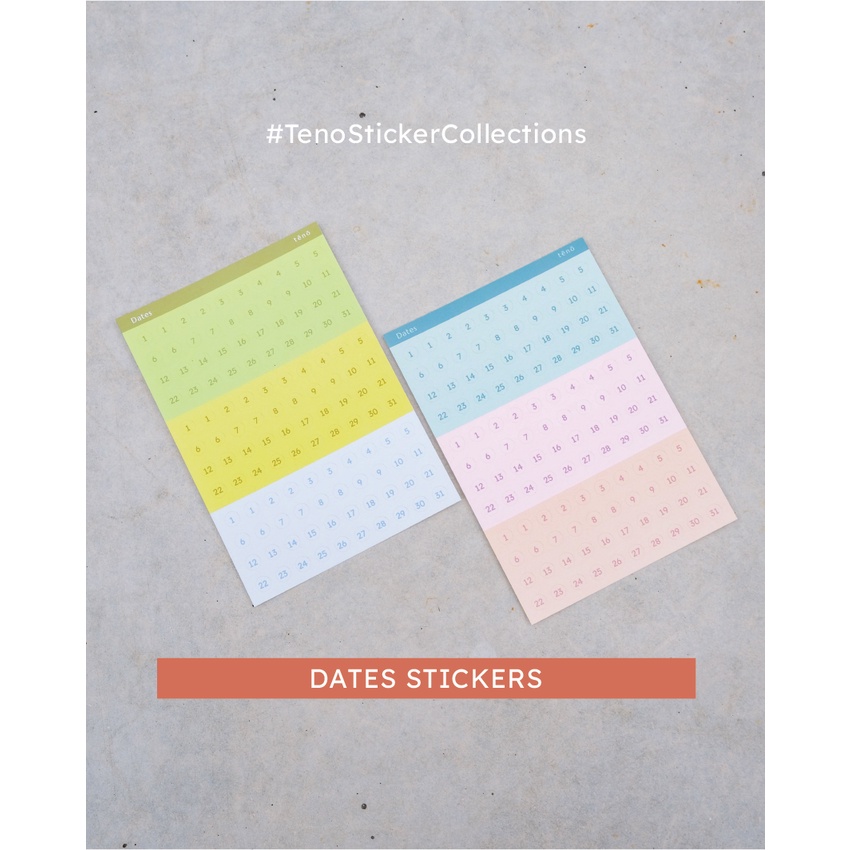 

#TenoStickerCollection Sticker Dates Journaling Diary Aesthetic Pastel Stickers