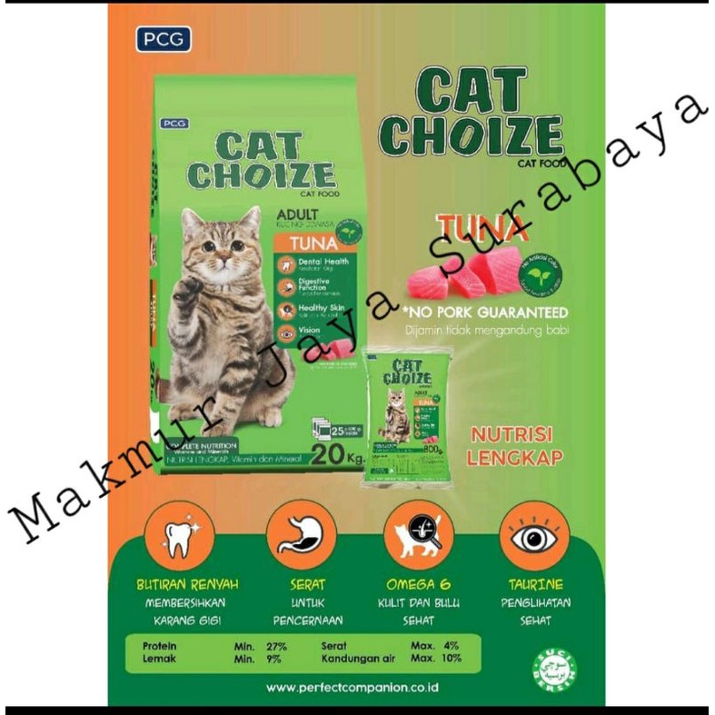 Cat CHOIZE Tuna &amp; Salmon 800gr - Makanan Kucing